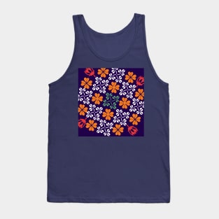 Flower blooming pattern Tank Top